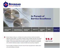 Tablet Screenshot of brennanhvac.com